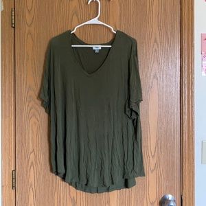 Old Navy Army Green Short Sleeve Shirt